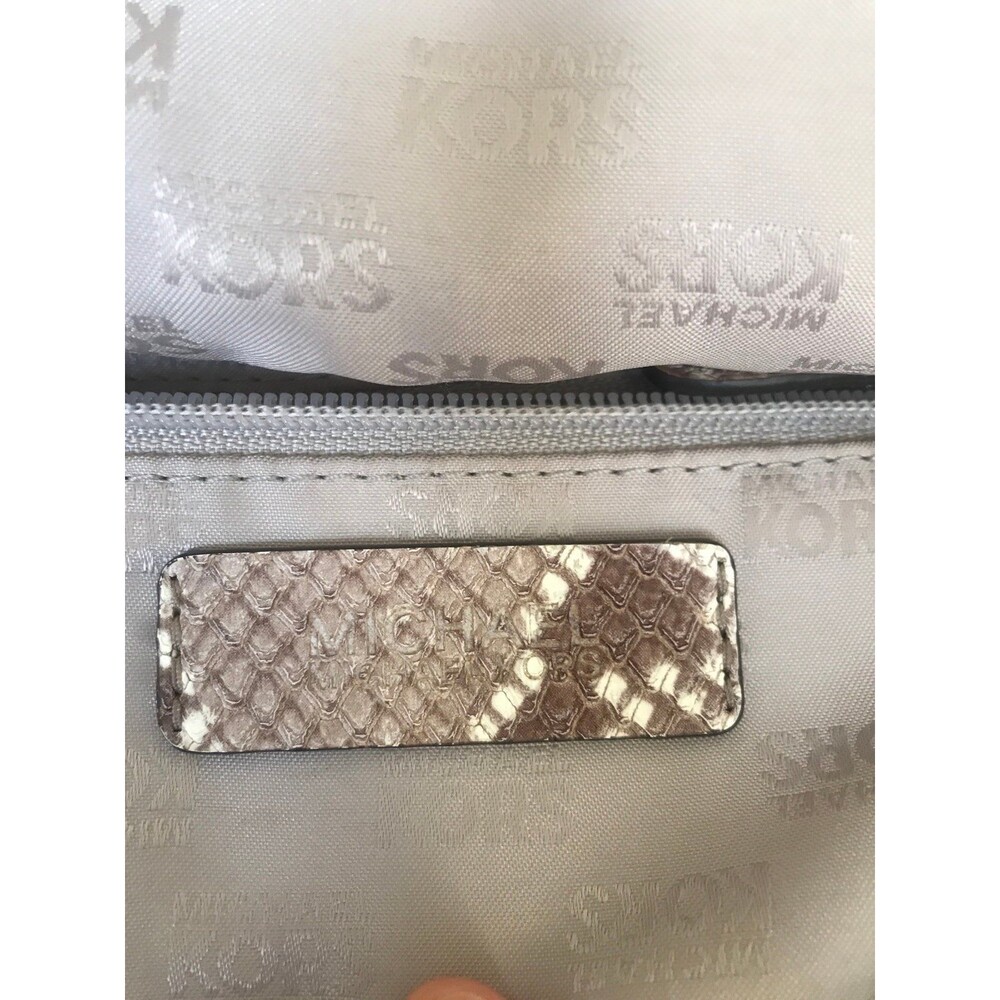 Michael Kors Vivianne Python Snakeskin Print Shou… - image 8